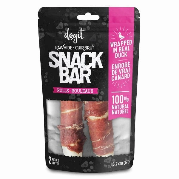 Dogit Snack Bar Twists Dog Treats; Duck