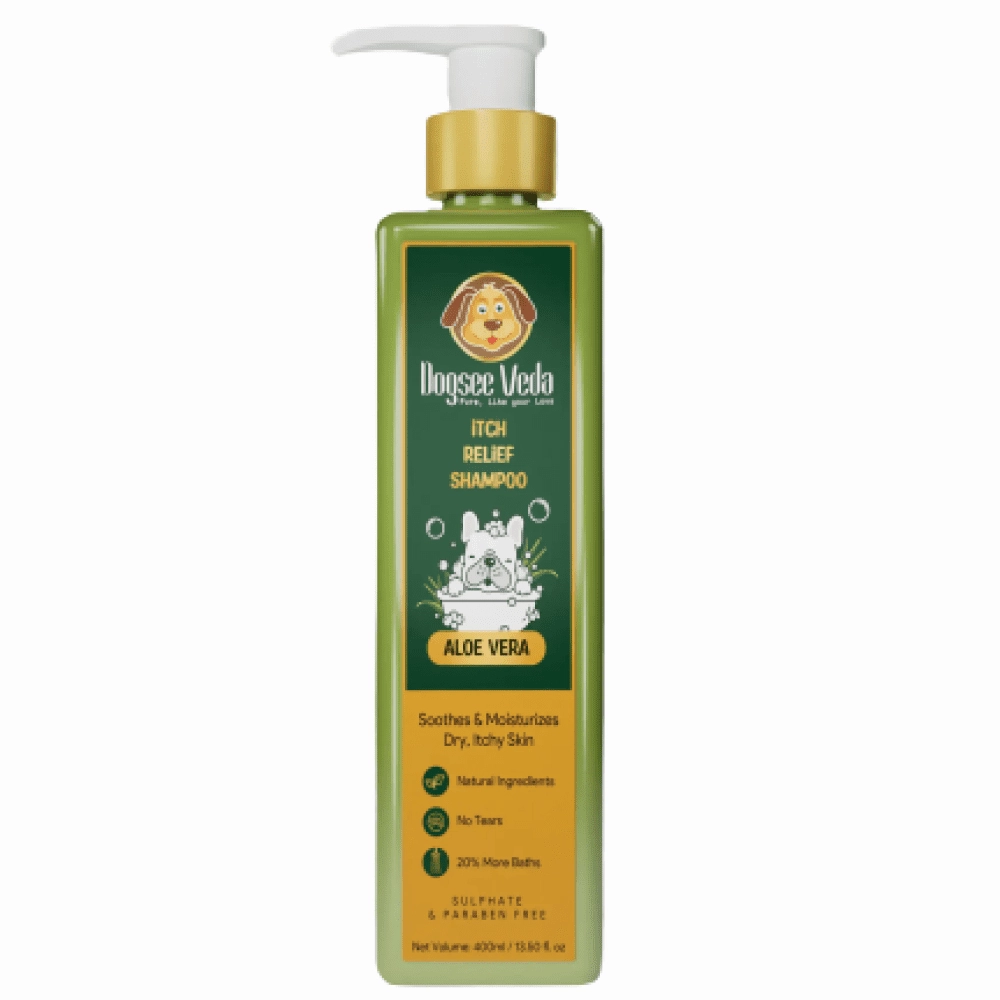 Dogsee Veda ITCH RELIEF Aloe Vera Shampoo for Dogs (400ml)