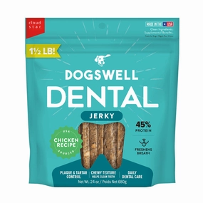 DOGSWELL Dental Jerky Chicken Recipe Treats for Dogs
