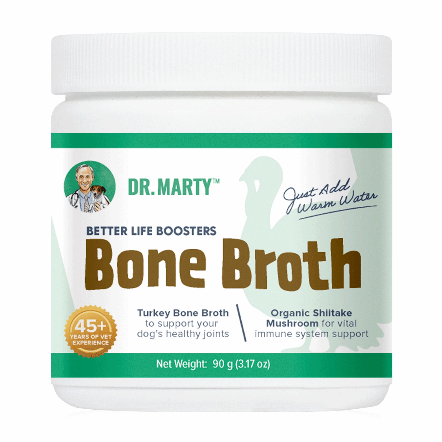 DR. MARTY Better Life Boosters Bone Broth Powder Health Supplement for Dogs