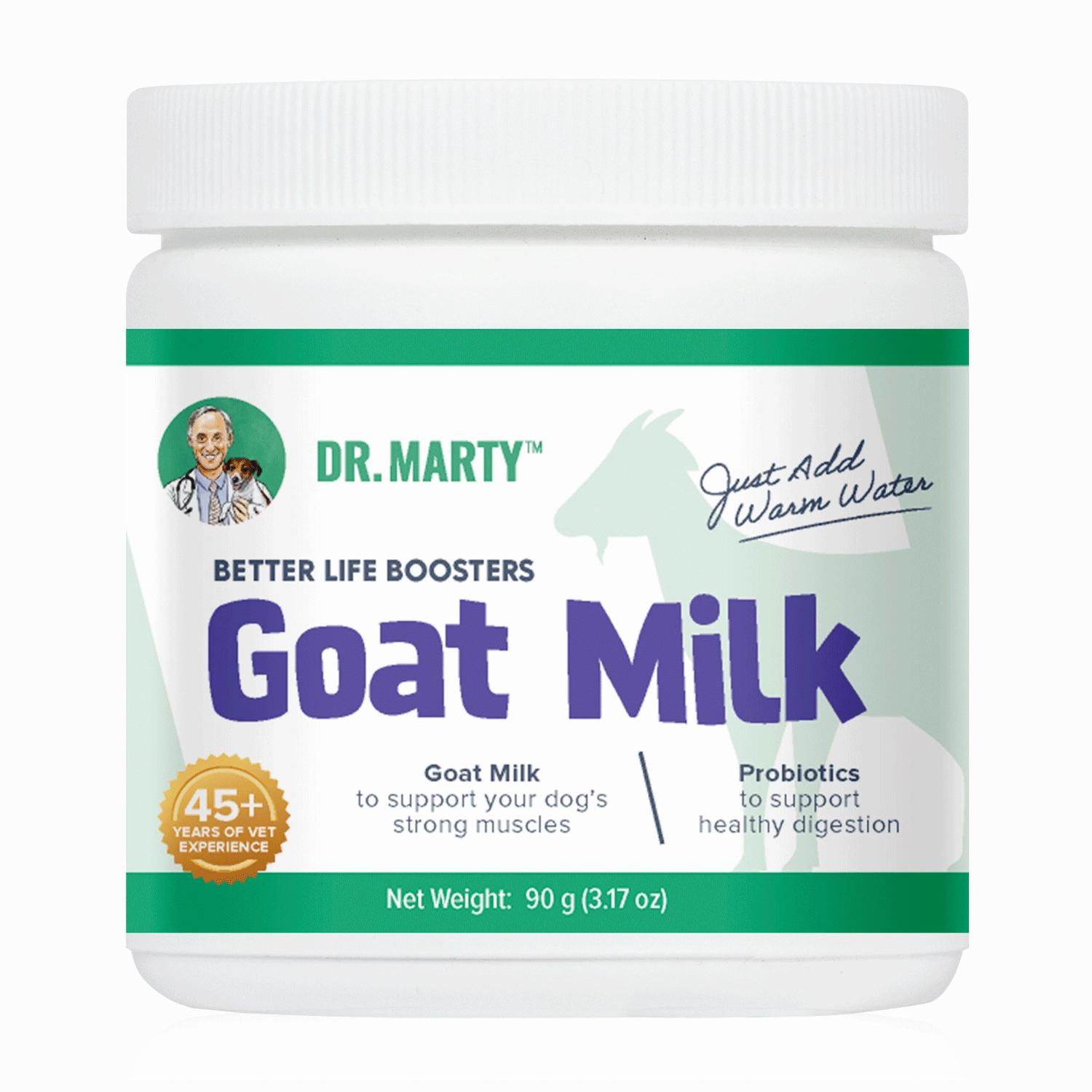 DR. MARTY Better Life Boosters Goat Milk Powder Health Supplement for Dogs