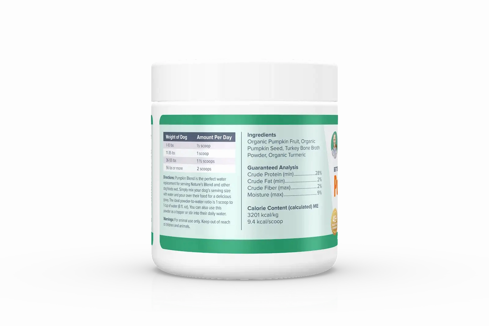 DR. MARTY Better Life Boosters Pumpkin Blend Powder Health Supplement for Dogs