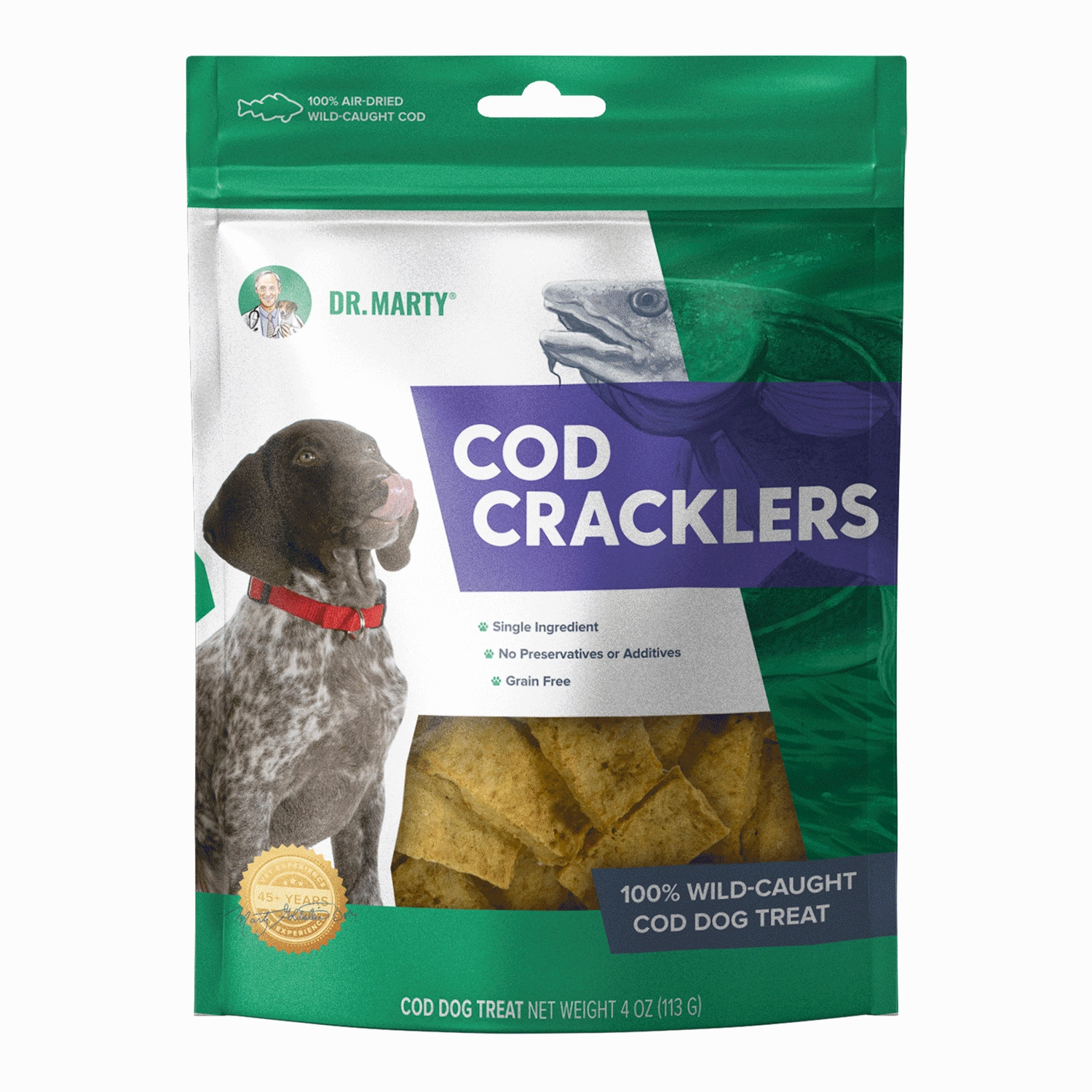 DR. MARTY Cod Cracklers Air Dried Dog Treats