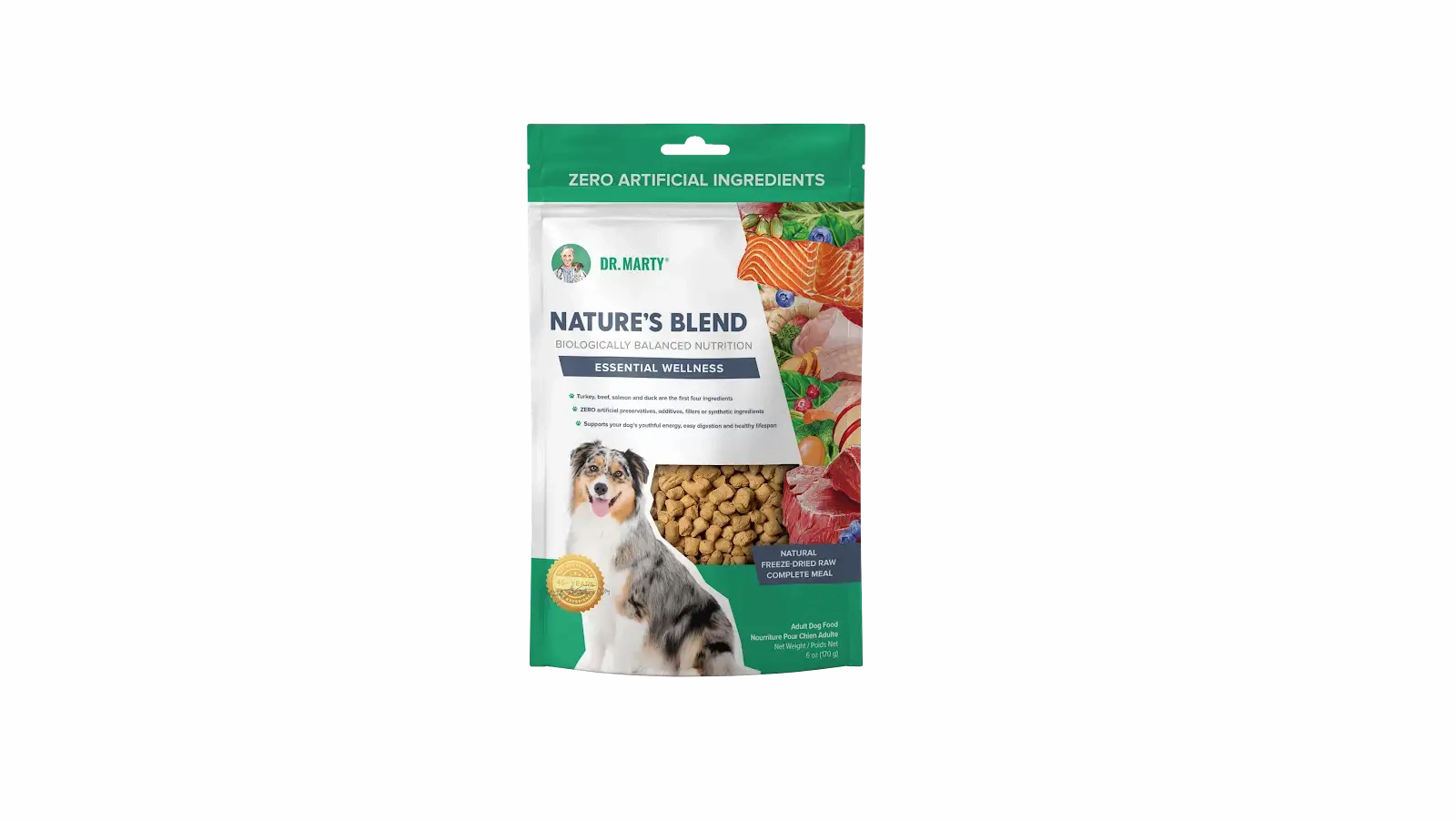DR. MARTY Nature??s Blend Essential Wellness Freeze Dried Raw Dog Food