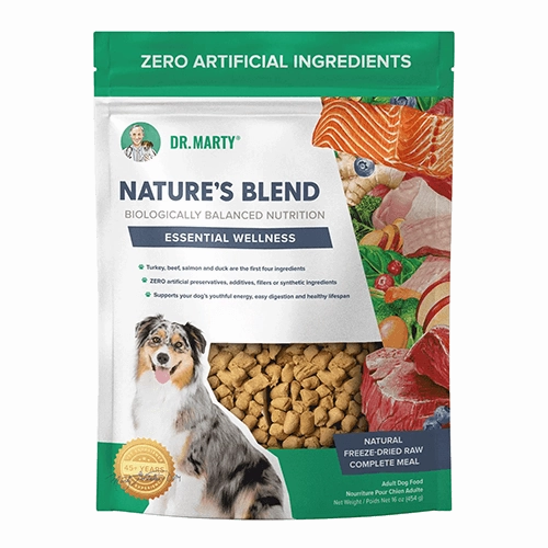 DR. MARTY Nature??s Blend Essential Wellness Freeze Dried Raw Dog Food