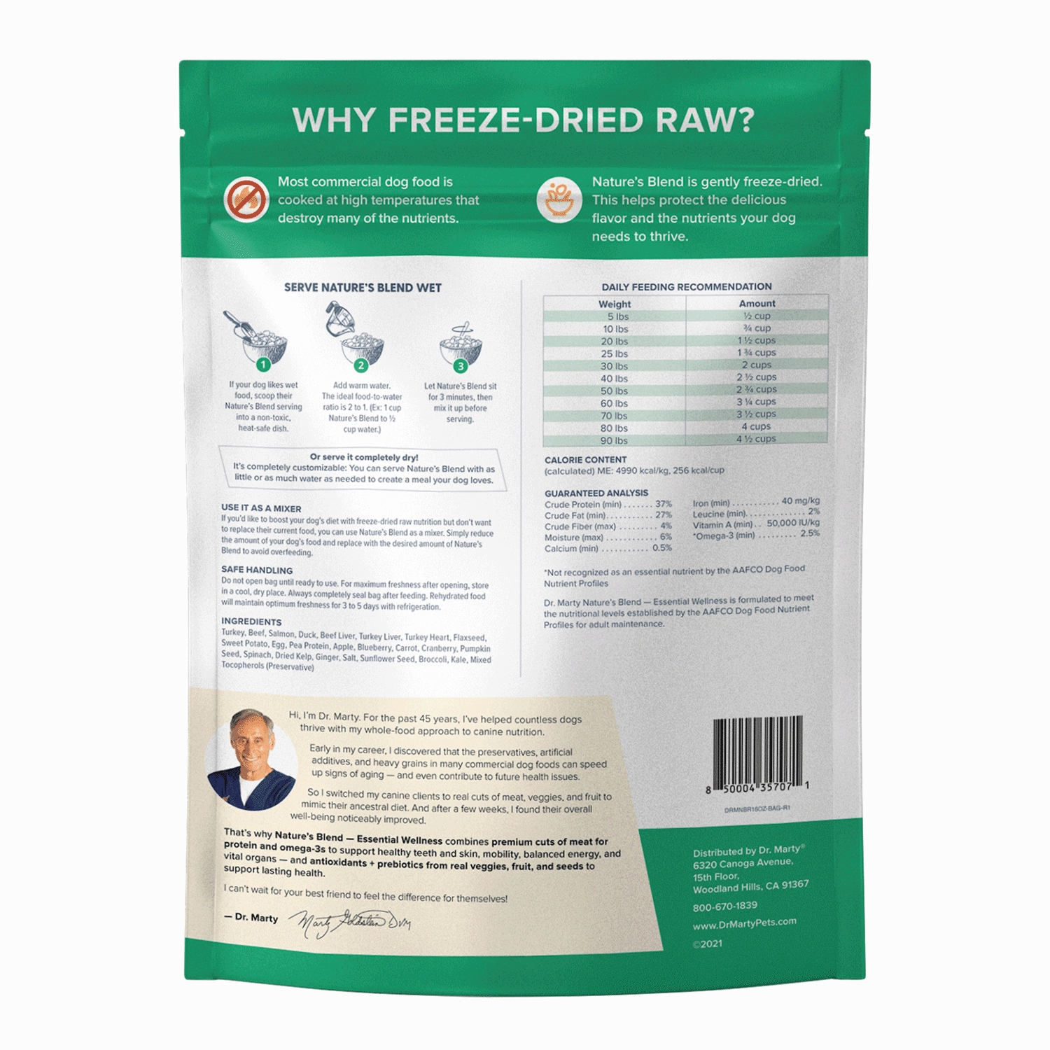 DR. MARTY Nature??s Blend Essential Wellness Freeze Dried Raw Dog Food