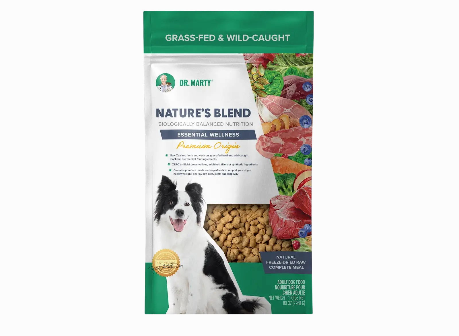 DR. MARTY Nature??s Blend Essential Wellness Premium Origin Freeze Dried Raw Dog Food