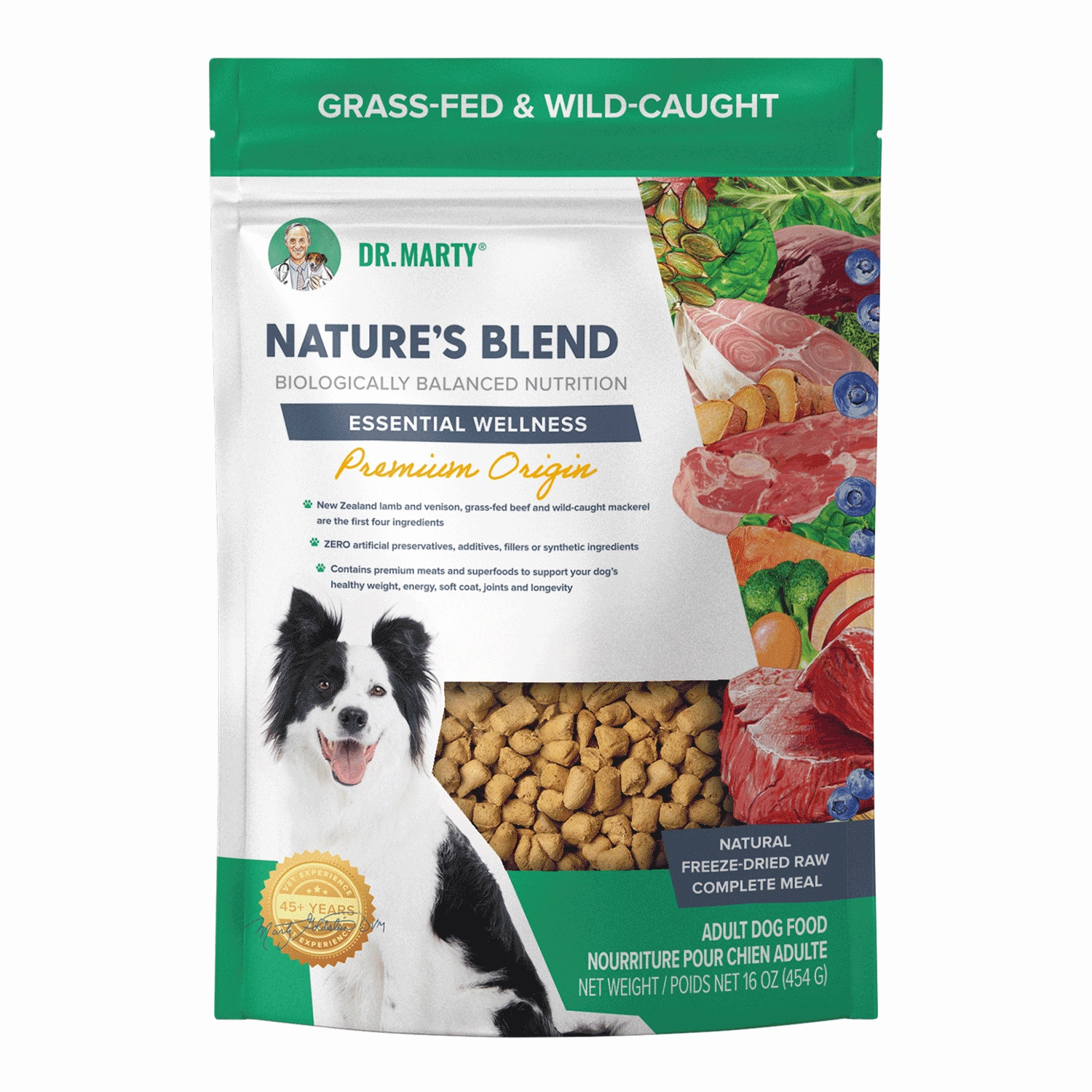 DR. MARTY Nature??s Blend Essential Wellness Premium Origin Freeze Dried Raw Dog Food