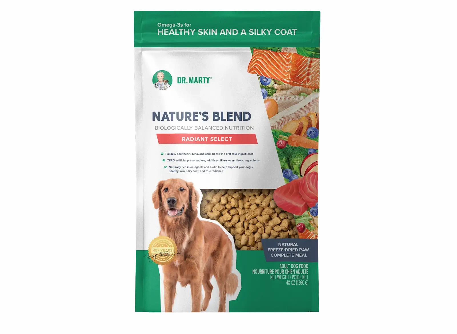DR. MARTY Nature??s Blend Radiant Select Freeze Dried Raw Dog Food