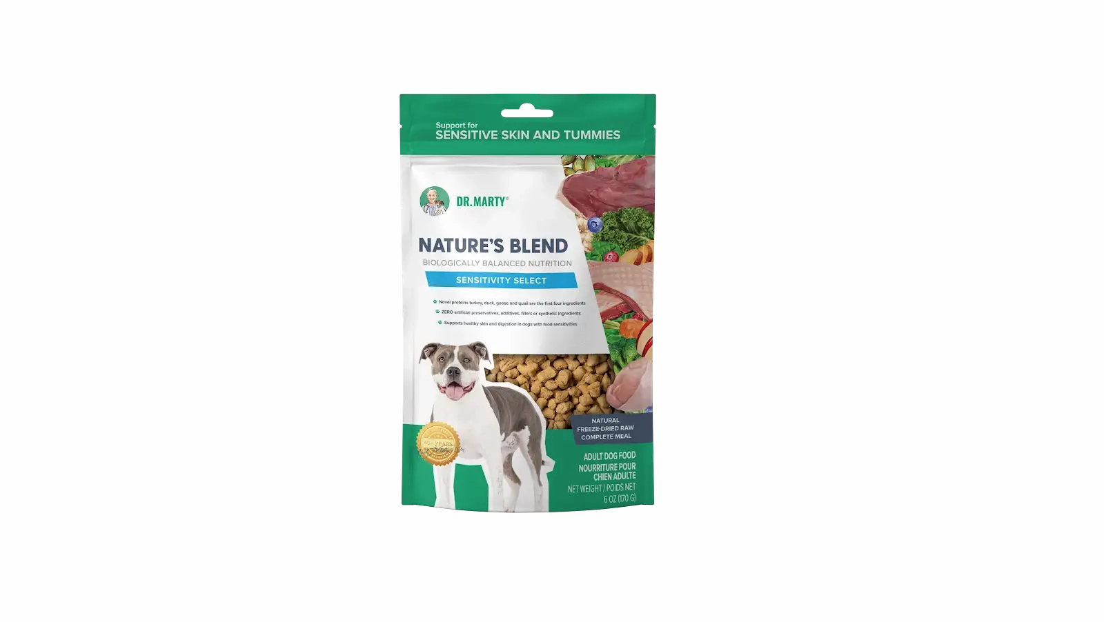 DR. MARTY Nature??s Blend Sensitivity Select Freeze Dried Raw Dog Food