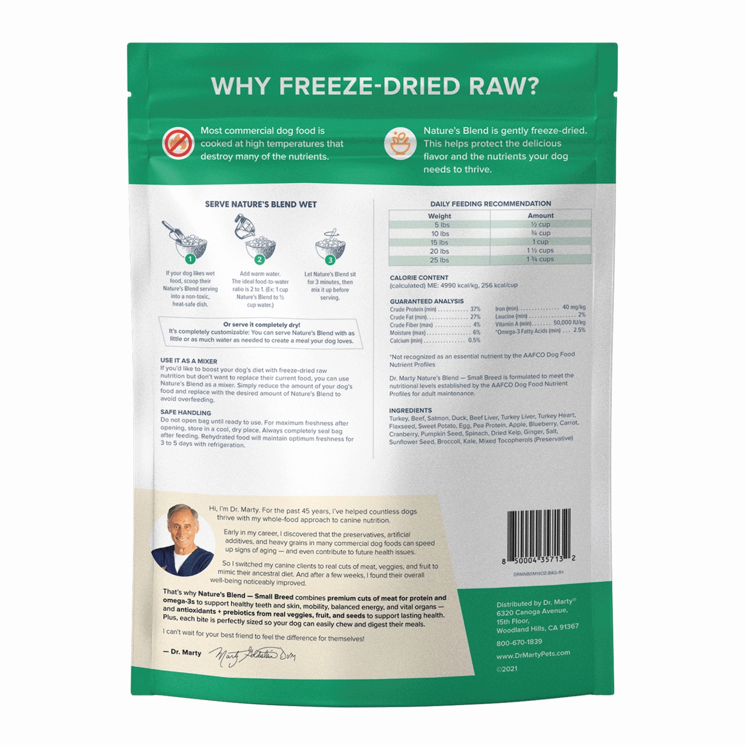 DR. MARTY Nature??s Blend Small Breed Freeze Dried Raw Dog Food