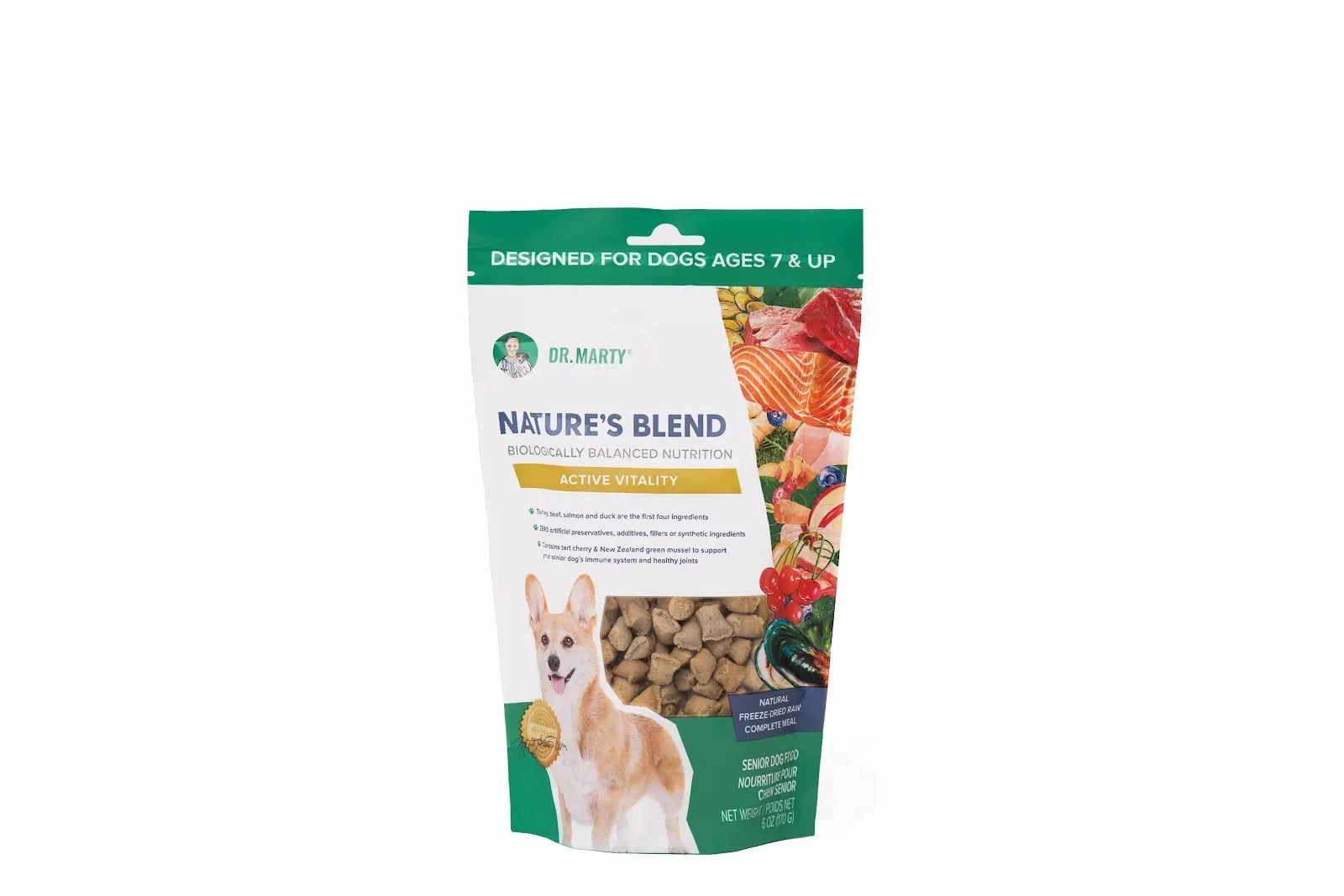 DR. MARTY Natures Blend Active Vitality Freeze Dried Raw Senior Dog Food