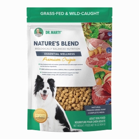 DR. MARTY Natures Blend Essential Wellness Premium Origin Freeze Dried Raw Dog Food