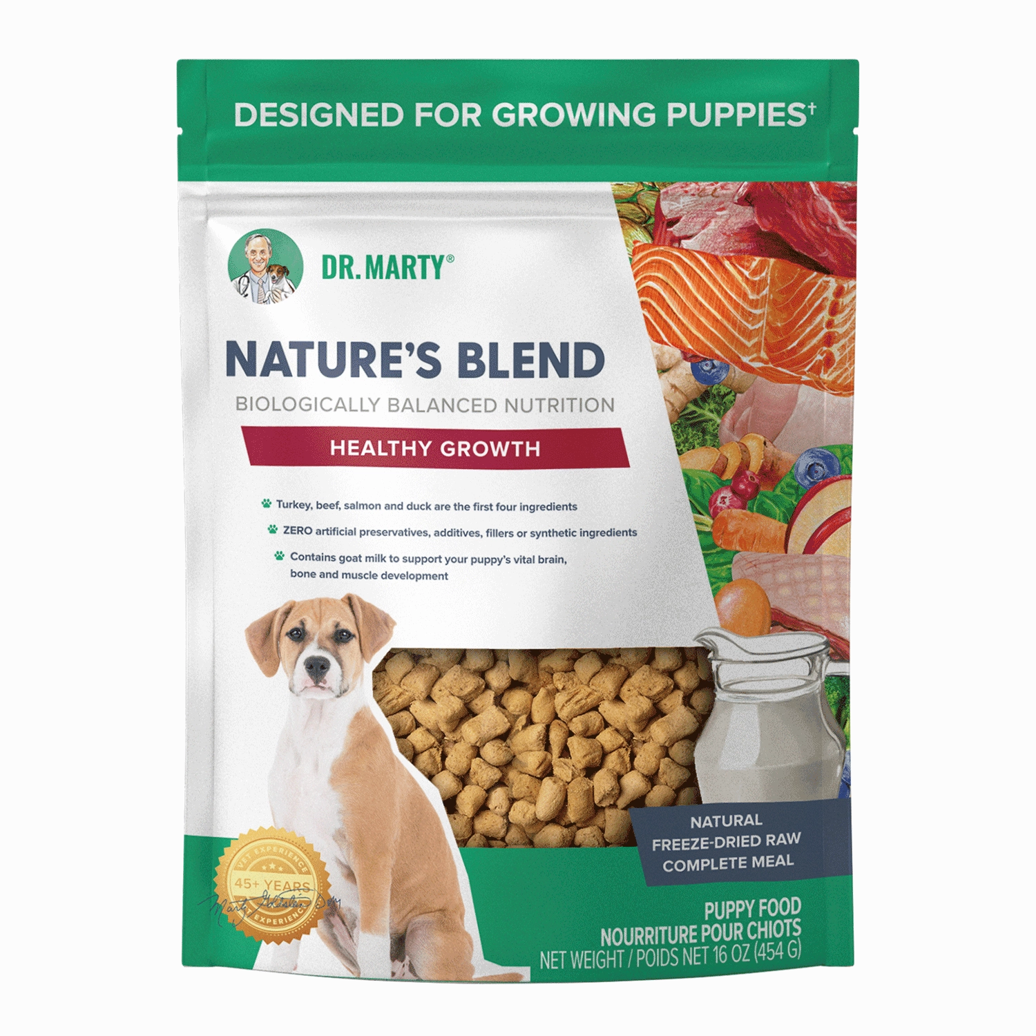 DR. MARTY Natures Blend Healthy Growth Freeze Dried Raw Puppy Dog Food