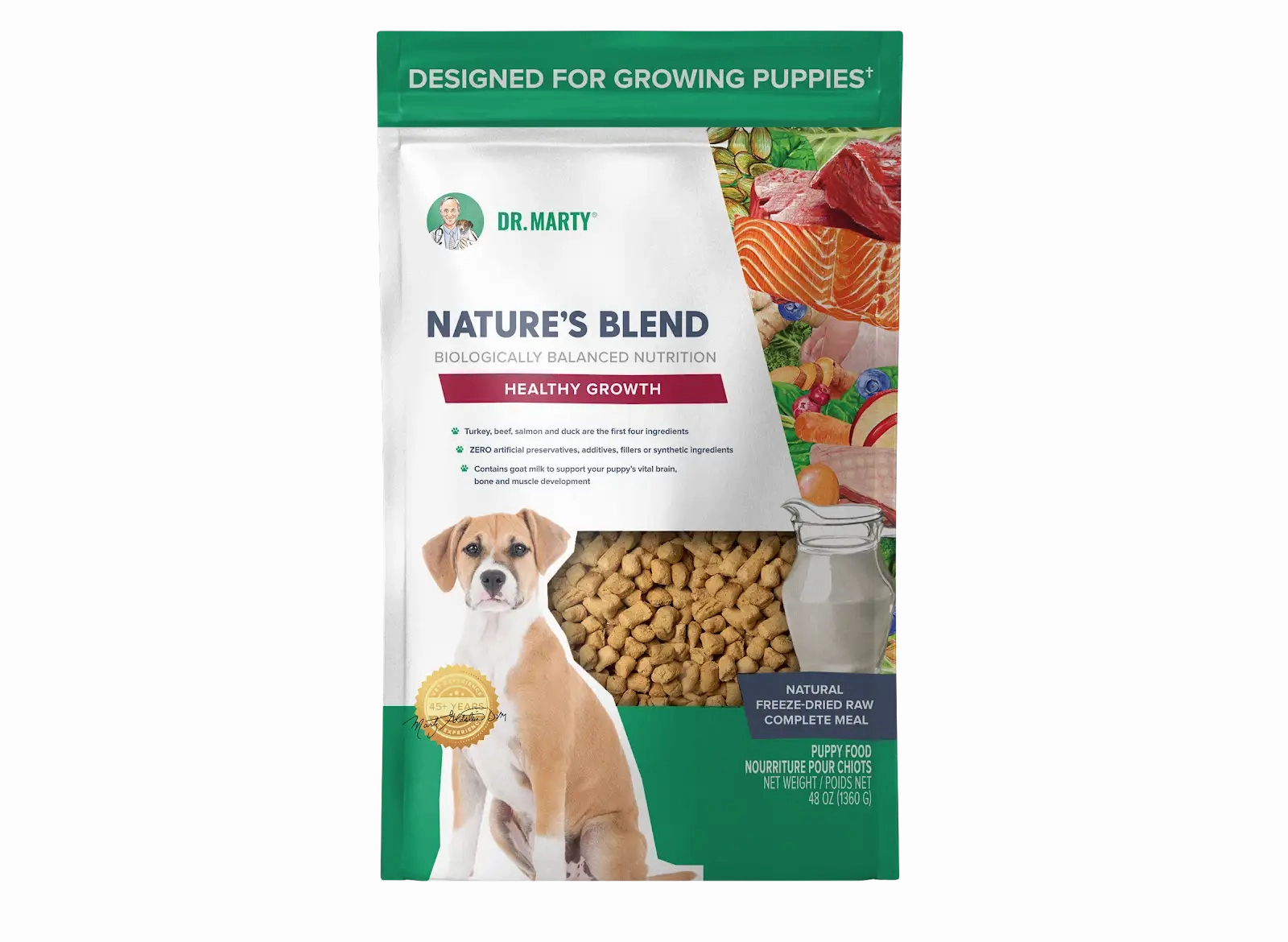 DR. MARTY Natures Blend Healthy Growth Freeze Dried Raw Puppy Dog Food