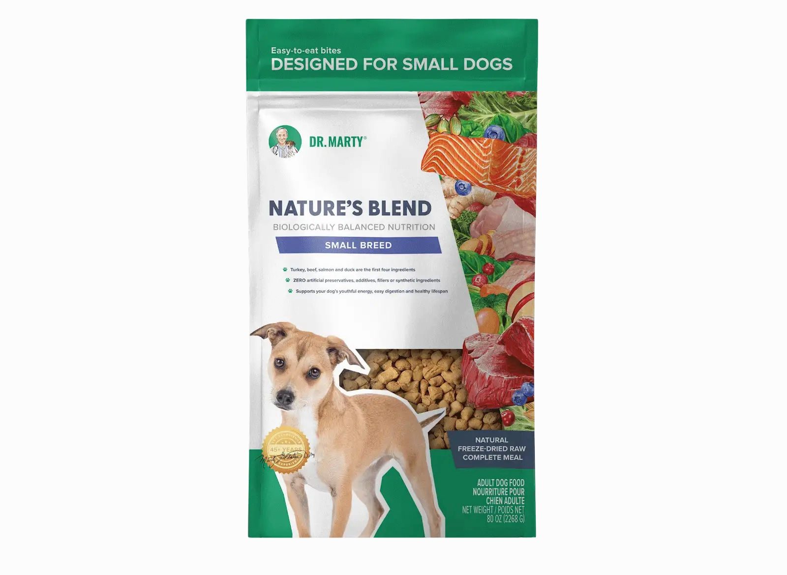 DR. MARTY Natures Blend Small Breed Freeze Dried Raw Dog Food