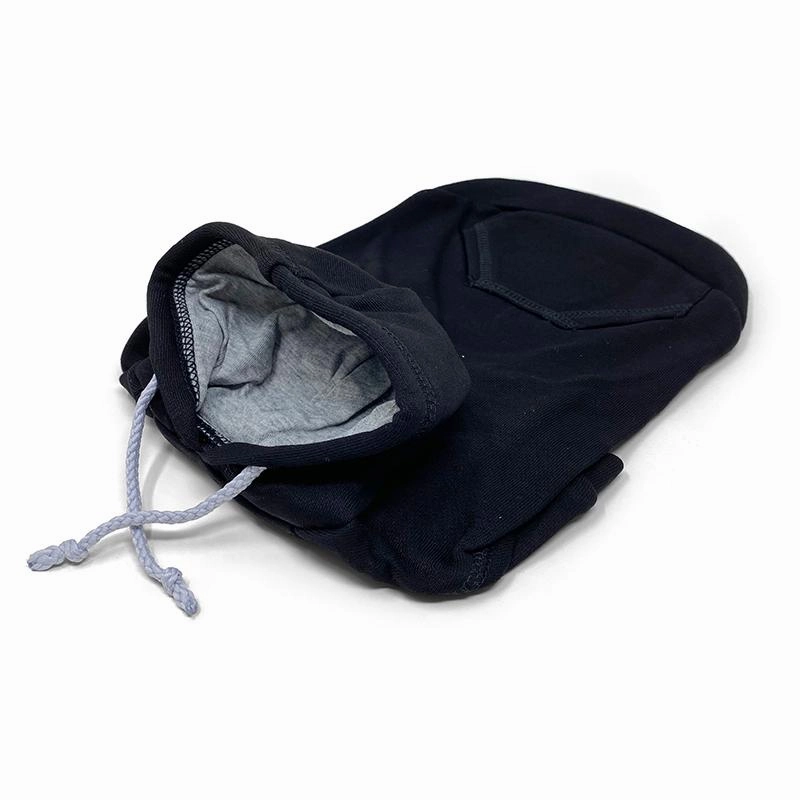 Drawstring Dog Hoodie Black