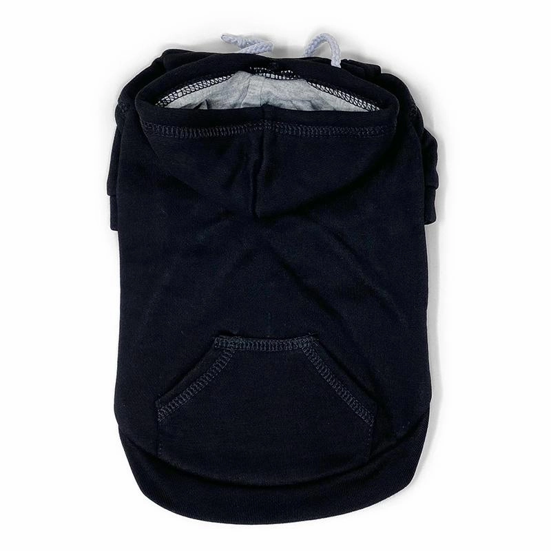 Drawstring Dog Hoodie Black