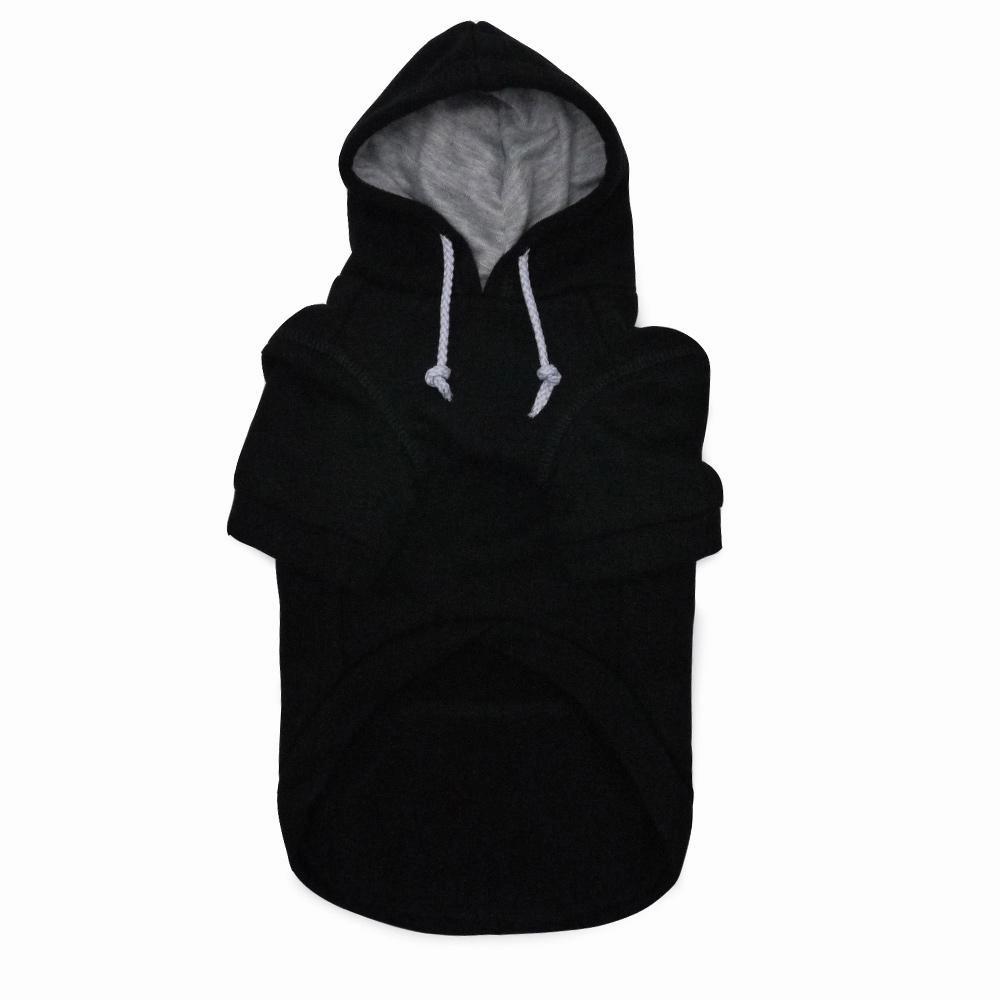 Drawstring Dog Hoodie Black