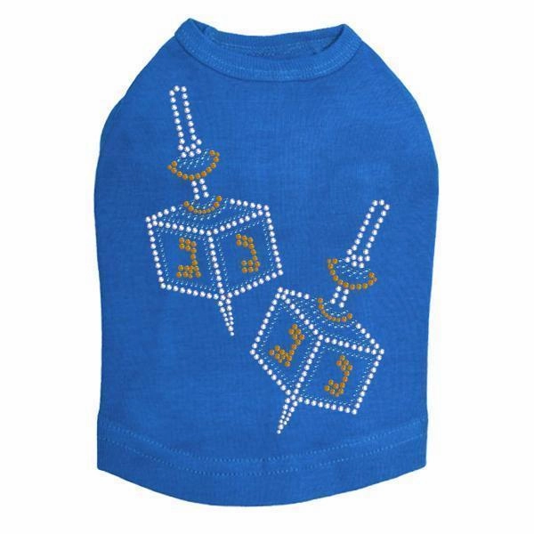 Dreidel Rhinestone Dog Tank