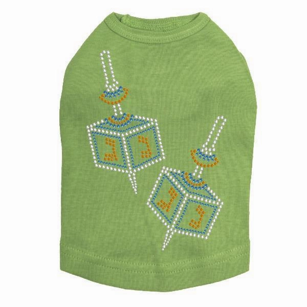 Dreidel Rhinestone Dog Tank