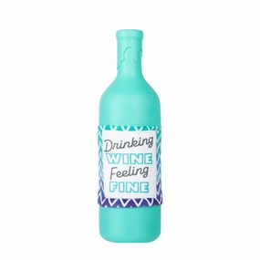 Drinking Wine, Feeling Fine Natural Rubber Dog Toy