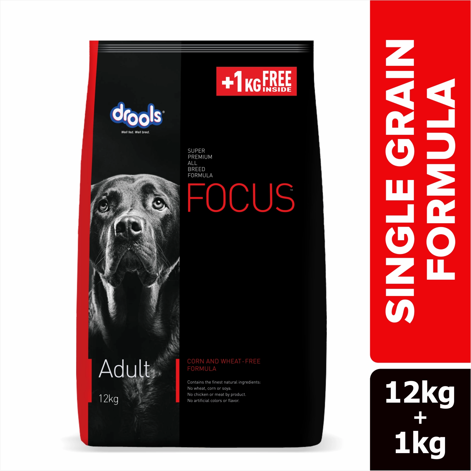 Drools Focus Super Premium Adult Dry Dog Food | Corn & Wheat Free Formula