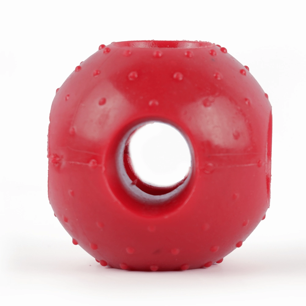 Drools Non-Toxic Rubber Hole Ball Toy & Henlo Chicken Jerky Treats | High-Protein, Guilt-Free Dog Combo