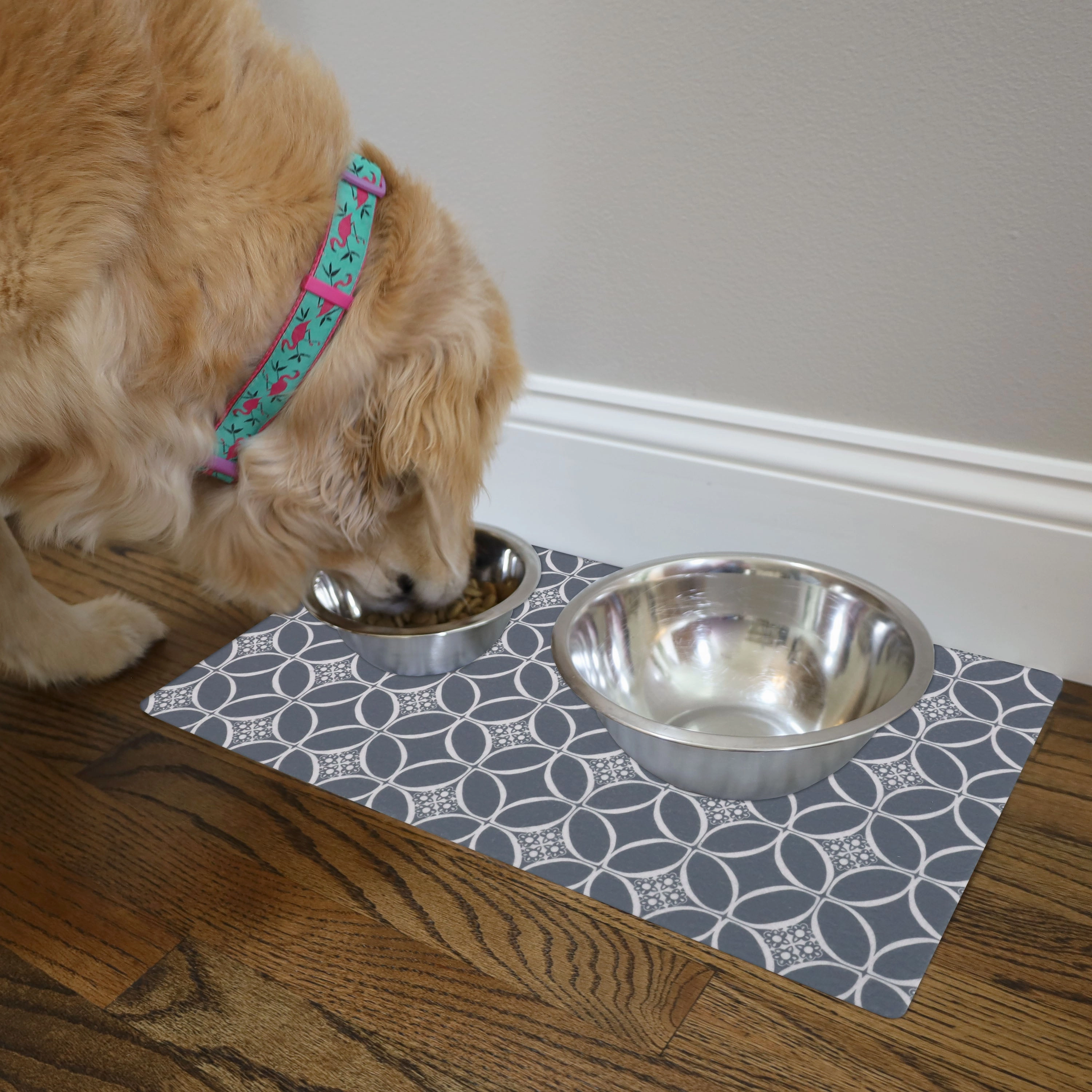 Drymate Indigo Gray Feeding Placemat for Pets