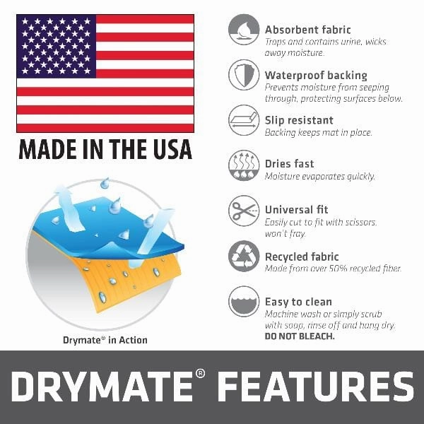 Drymate Washable Potty Pads; 2-Pack