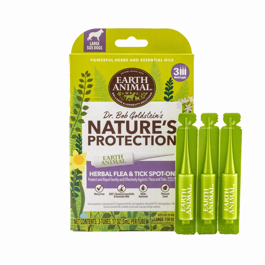 Earth Animal Nature's Protection Flea & Tick Herbal Spot-On for Large Dogs