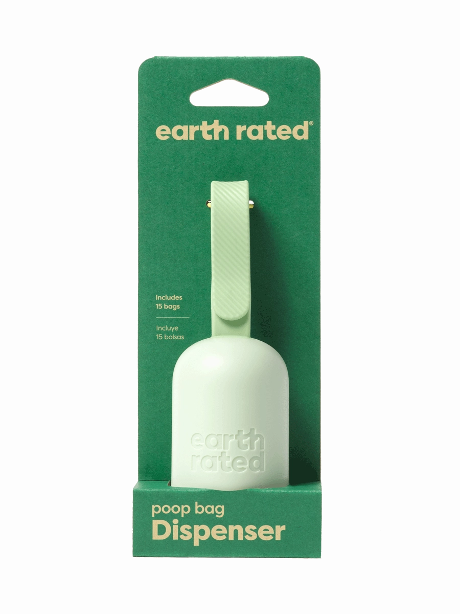 Earth Rated Leash Dispenser with Unscented Waste Bags