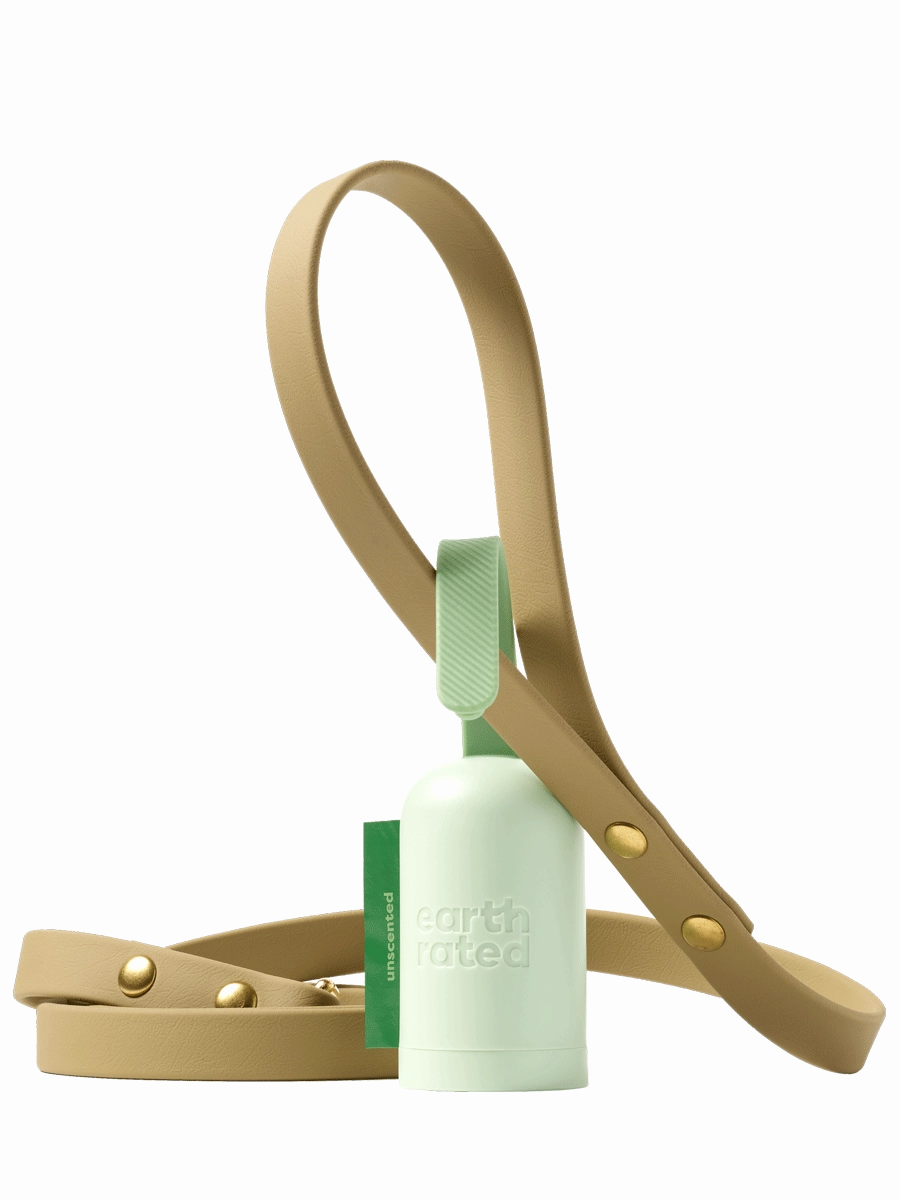 Earth Rated Leash Dispenser with Unscented Waste Bags