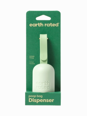 Earth Rated Leash Dispenser with Unscented Waste Bags