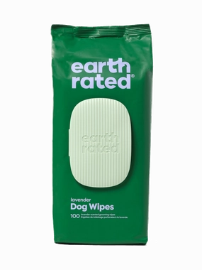 Earth Rated USDA Certified Biobased Lavender Scented Grooming Wipes for Dogs and Cats