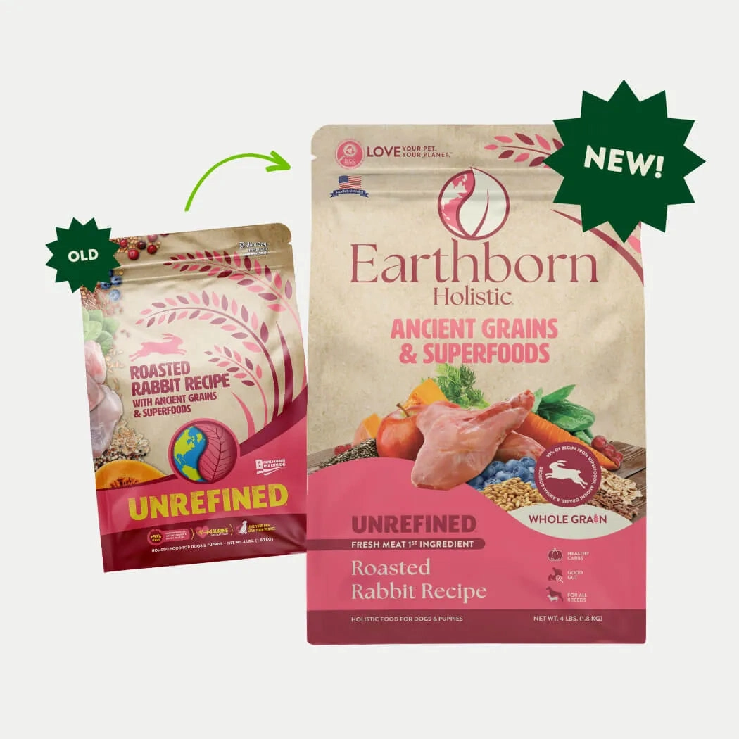 Earthborn Holistic Unrefined Roasted Rabbit with Ancient Grains & Superfoods Dry Dog Food