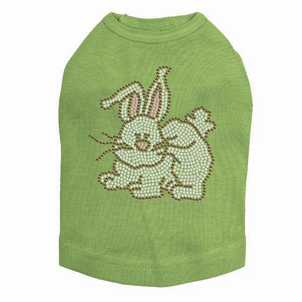 Easter Bunny Rhinestone Dog Tank