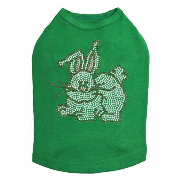 Easter Bunny Rhinestone Dog Tank