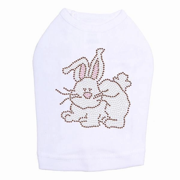 Easter Bunny Rhinestone Dog Tank
