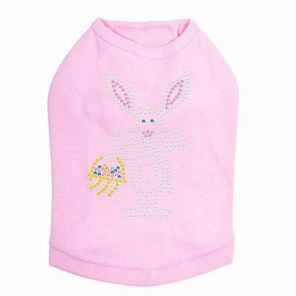 Easter Bunny With Basket Rhinestone Dog Tank