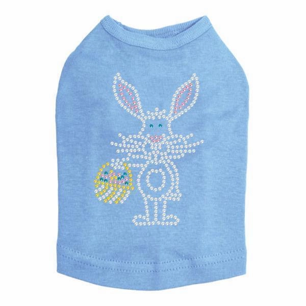 Easter Bunny With Basket Rhinestone Dog Tank