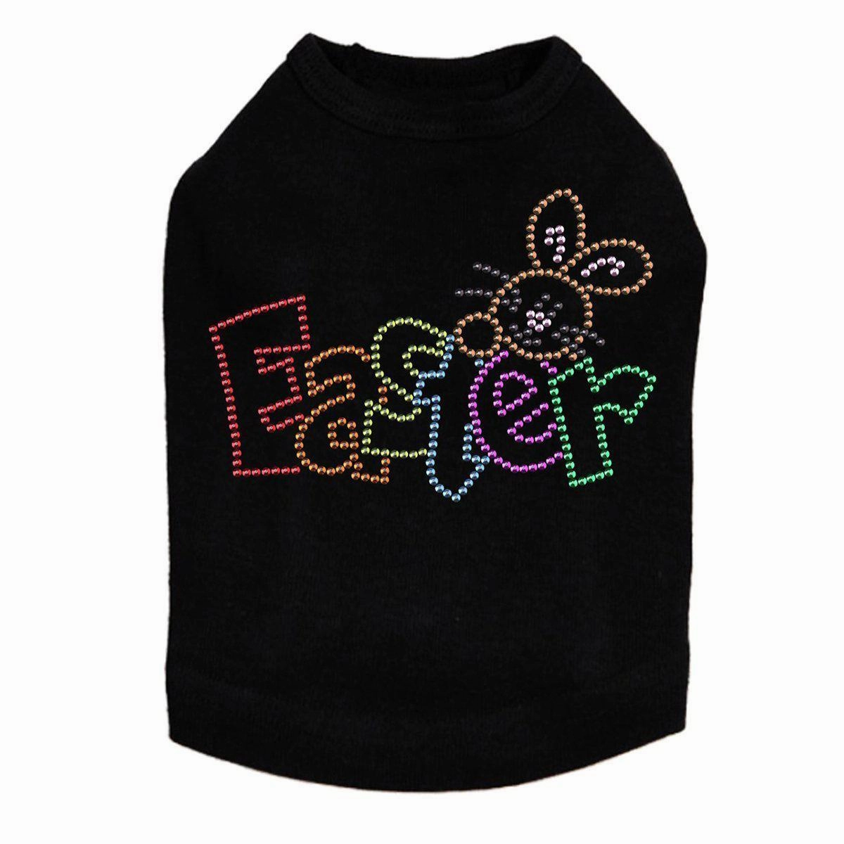 Easter With Bunny Rhinestone Dog Tank