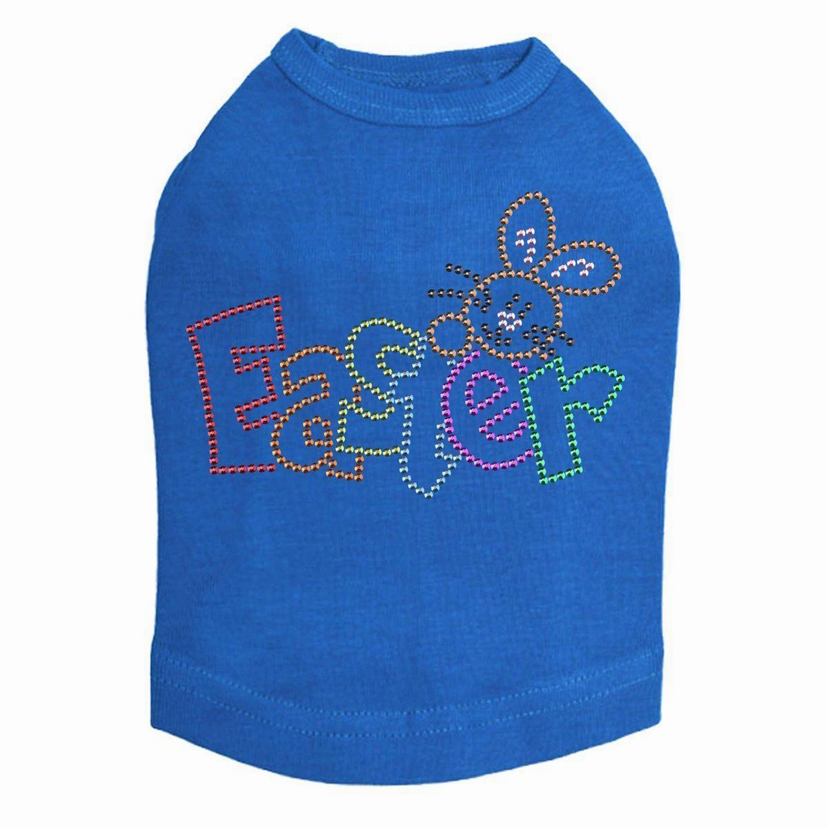 Easter With Bunny Rhinestone Dog Tank