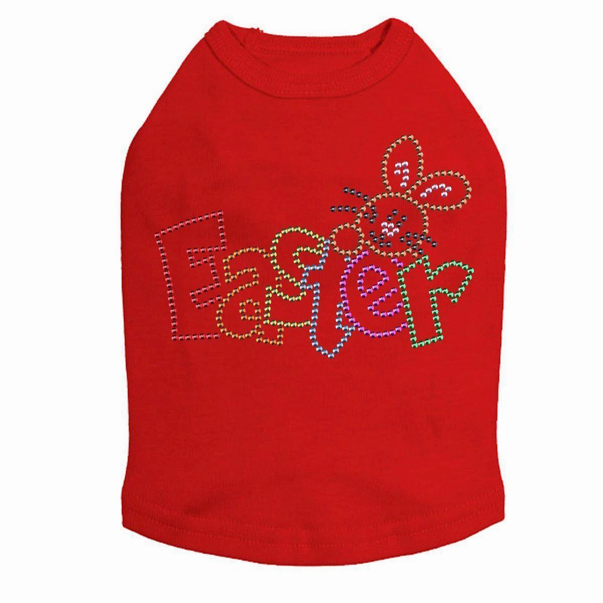 Easter With Bunny Rhinestone Dog Tank