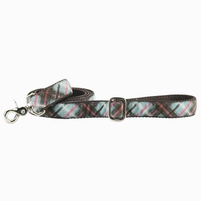 Elite Velvet Dog Leash Jane's Shirt Winter Plaid