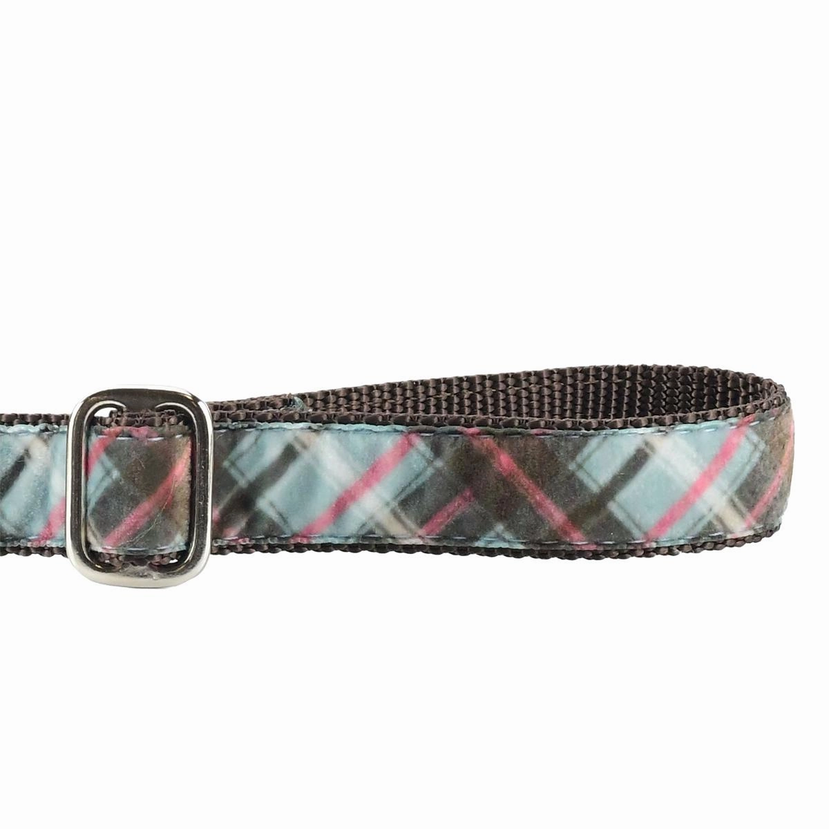 Elite Velvet Dog Leash Jane's Shirt Winter Plaid