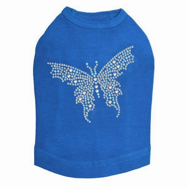 Fairy Butterfly Rhinestone Dog Tank