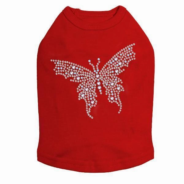 Fairy Butterfly Rhinestone Dog Tank