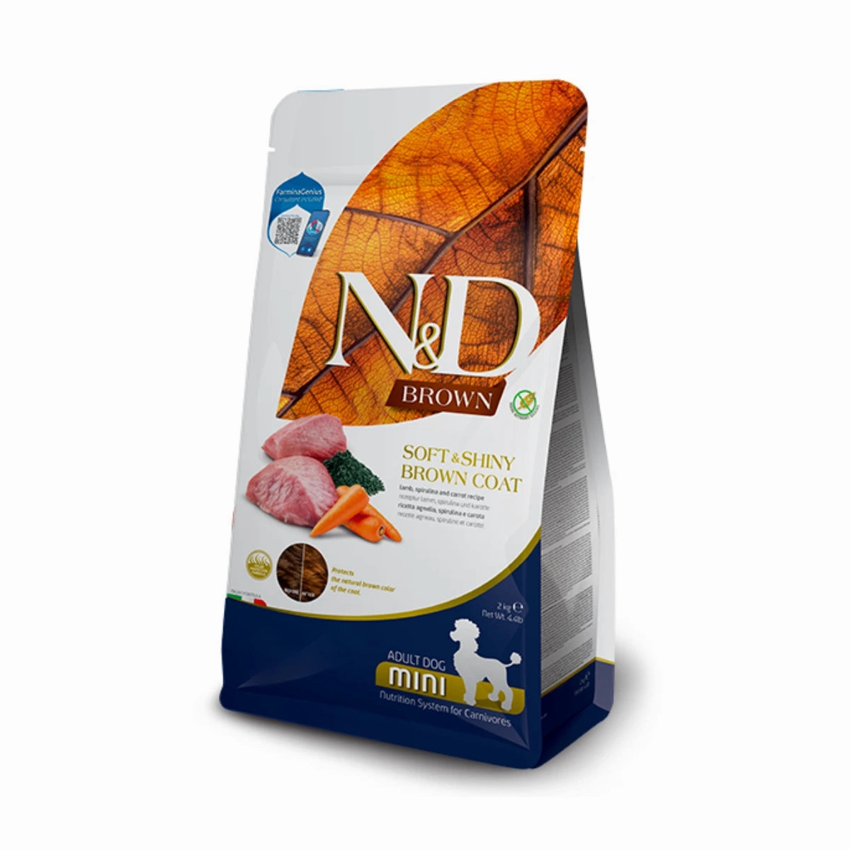 Farmina - N&D Brown Grain Free Mini Adult Dog Food - Lamb