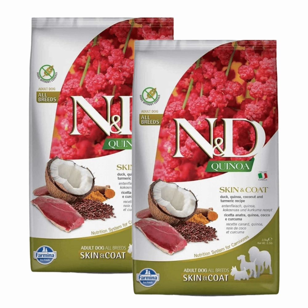 Farmina N&D Quinoa Duck Coconut & Turmeric Skin & Coat Grain Free Medium and Maxi Dog Dry Food